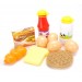 AZ Trading & Import Pretend Breakfast & Lunch Play Food Set with Basket for Kids - 10 Piece Set