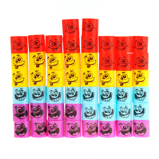 AZ Trading & Import Bulk Pack Of 50 Magic Coil Springs (Assorted Colors And Emojis)