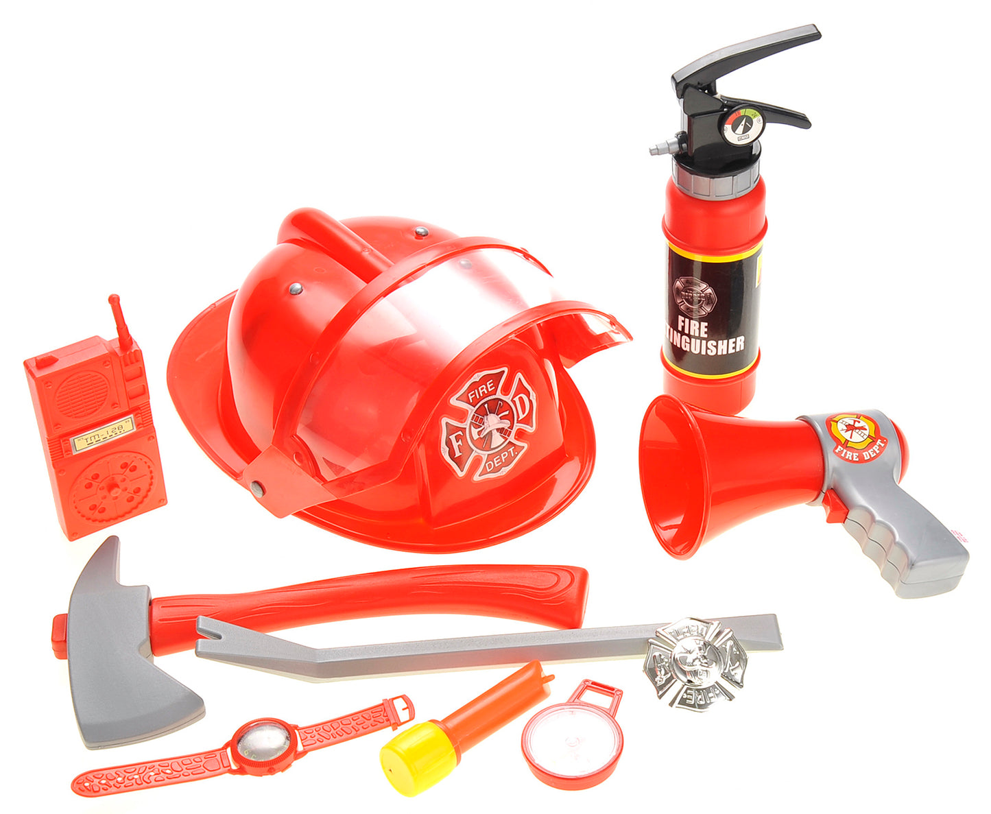 AZ Trading and Import Fireman Gear Play Set for Kids With Helmet And Accessories