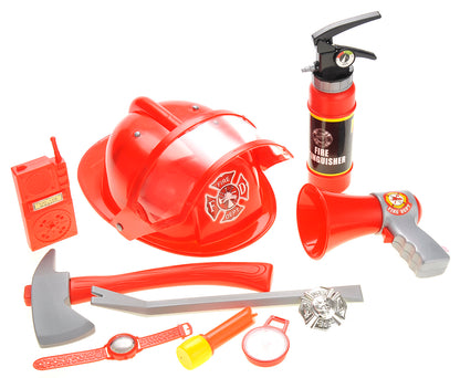 AZ Trading and Import Fireman Gear Play Set for Kids With Helmet And Accessories