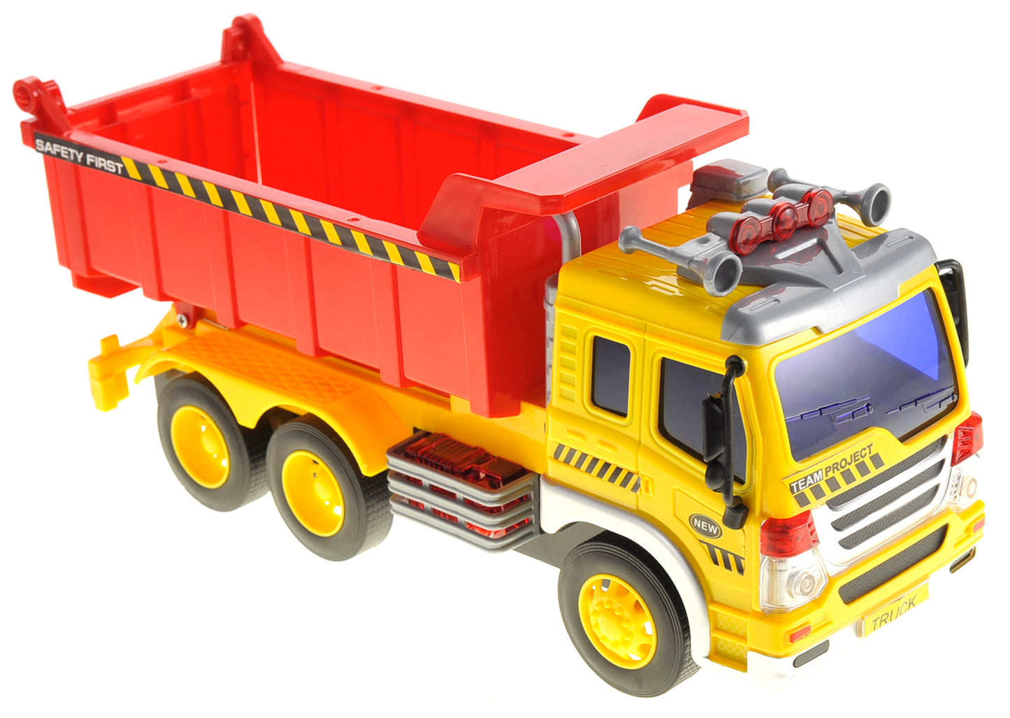 AZ Trading & Import Friction Powered Dump Truck Toy With Lights And Sound