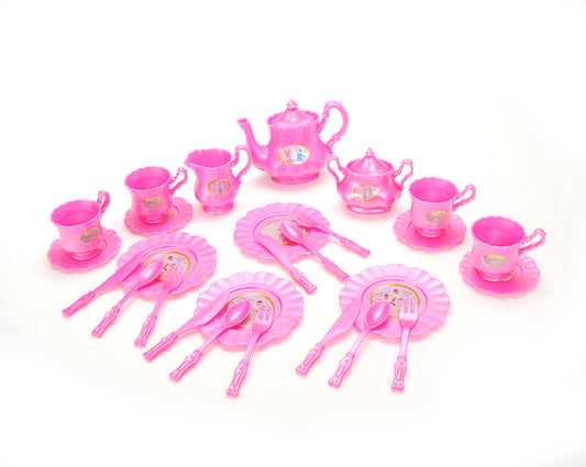 AZ Trading & Import Princess Tea Party Set With Pink Tea Pots And Kitchen Utensils