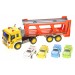 AZ Trading & Import 1:16 2-in-1 Friction Powered Transporter Truck With Lights And Sounds