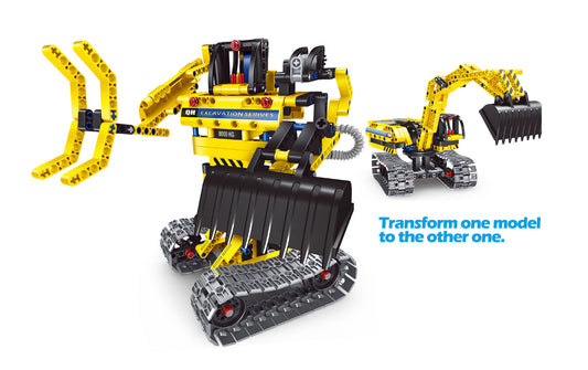 AZ Trading & Import Building Blocks Bricks Construction Truck Kit STEM Toy (Excavator), 301pcs