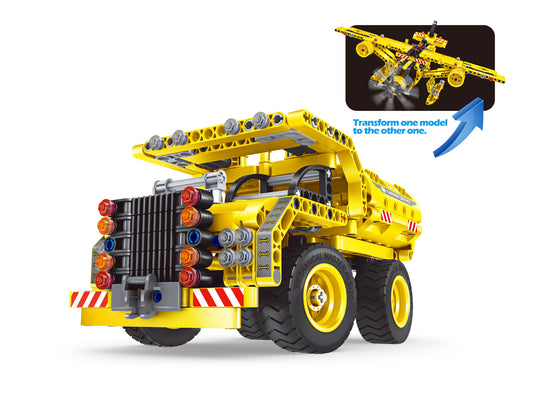 AZ Trading & Import Building Blocks Bricks Construction Kit STEM Toy (Dump Truck), 361pcs