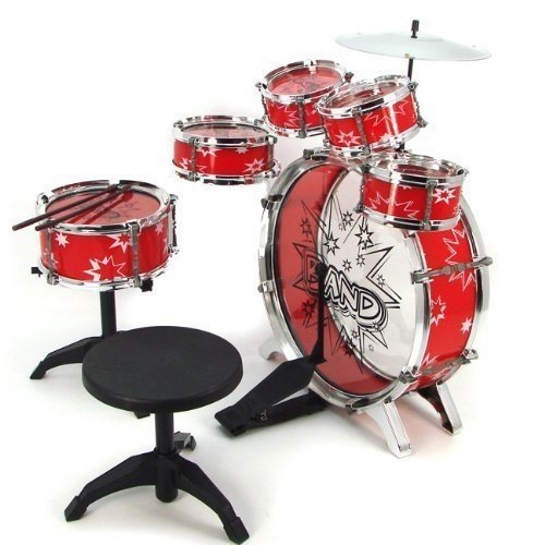 AZ Trading & Import Musical Instrument Drum Playset (Red)