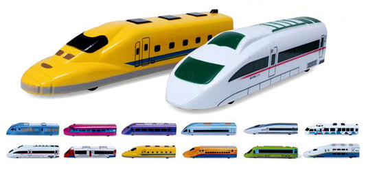 AZ Trading & Import Pull Back Toy Trains, Set Of 12