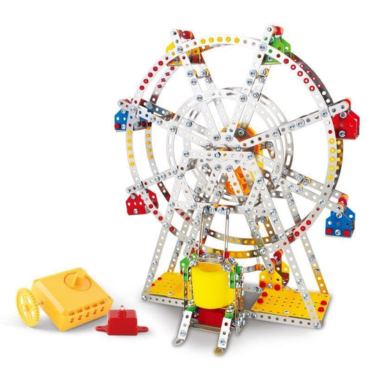 AZ Trading & Import Metal Toy Ferris Wheel Model Building Kit With Lights And Music