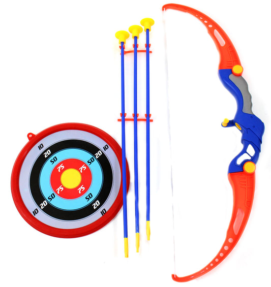 AZ Trading and Import Kings Sport Toy Archery Bow And Arrow Set for Kids With Arrows, Target, And Quiver