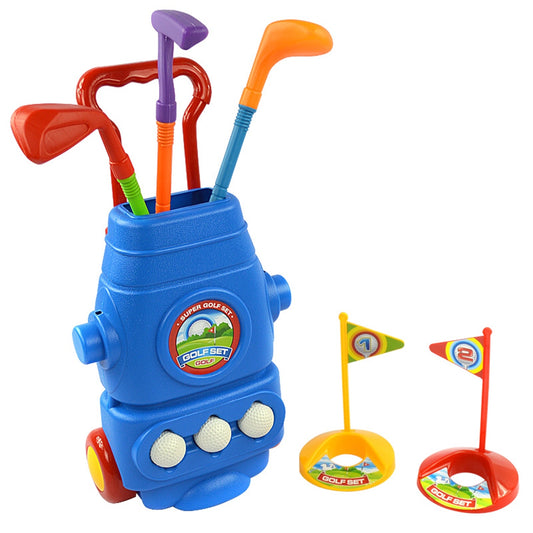 AZ Trading & Import Deluxe Golf Set For Kids Comes With 3 Golf Clubs, 3 Balls, And 2 Practice Holes