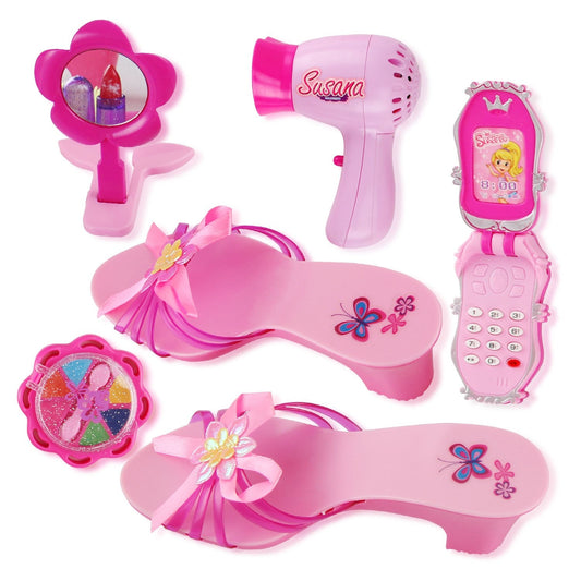 AZ Trading & Import Princess Beauty Play Set With Hair Dryer, Shoes, And Accessories