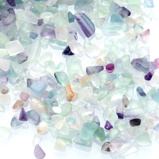 AZ Trading & Import Fluorite Tumbled Chips Stone (1 Pound)