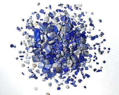 AZ Trading & Import Lapis Lazuli Tumbled Chips Stone (1 Pound)