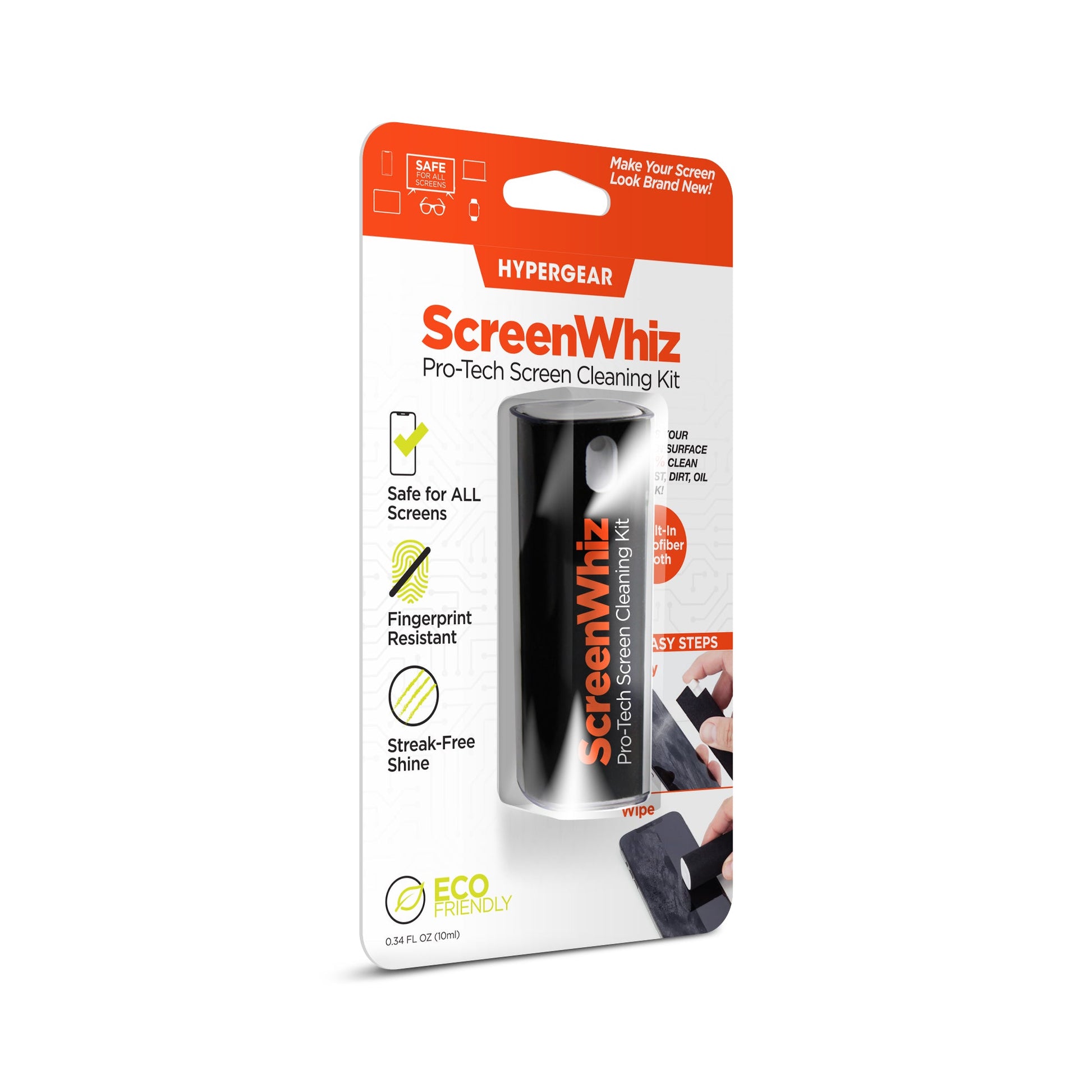 ScreenWhiz 2 - in - 1 Screen Cleaning Kit 8PC Countertop POP - US Stores