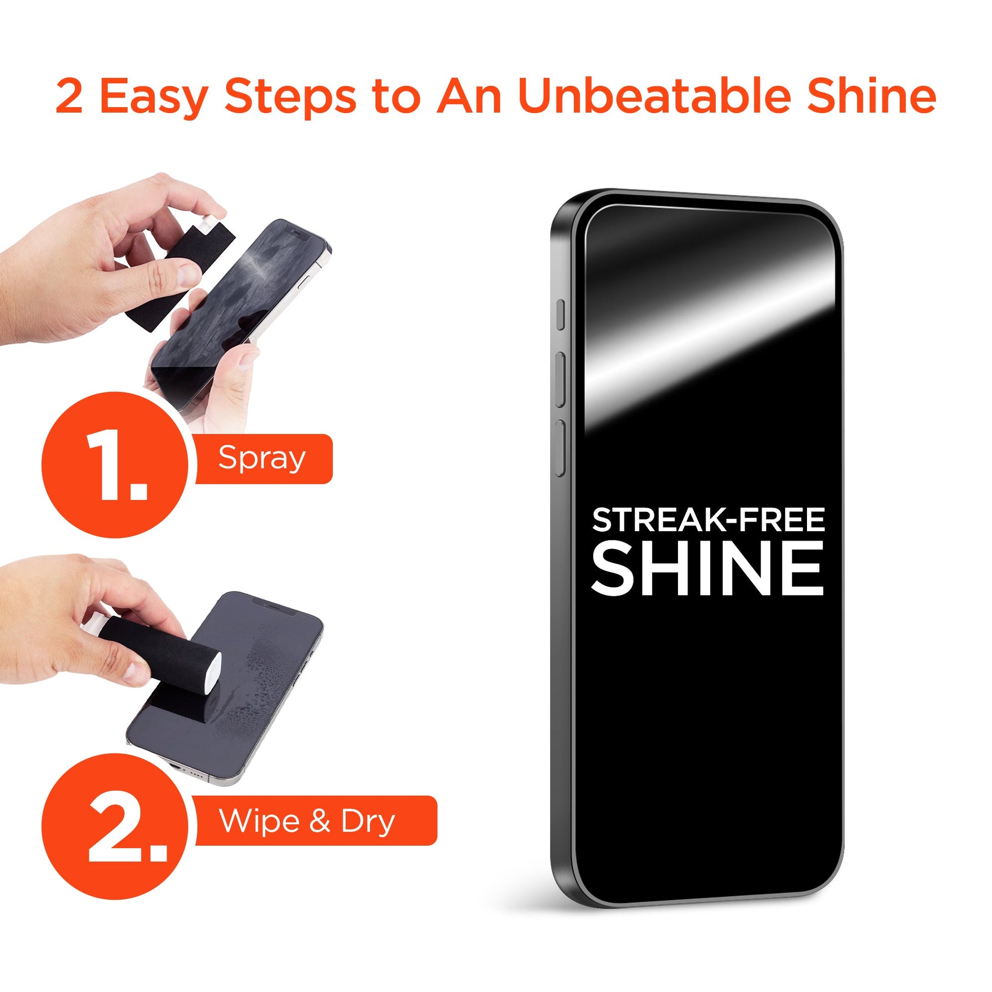 ScreenWhiz 2 - in - 1 Screen Cleaning Kit 8PC Countertop POP - US Stores