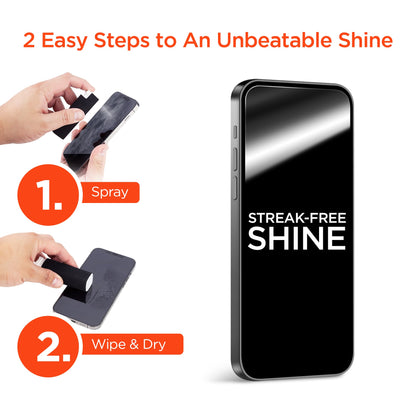 ScreenWhiz 2 - in - 1 Screen Cleaning Kit 8PC Countertop POP - US Stores