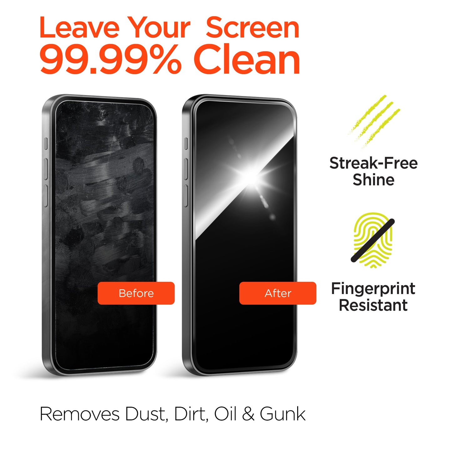 ScreenWhiz 2 - in - 1 Screen Cleaning Kit 8PC Countertop POP - US Stores