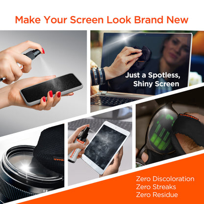 ScreenWhiz 3 - in - 1 Screen Cleaning Kit 8PC Countertop POP - US Stores