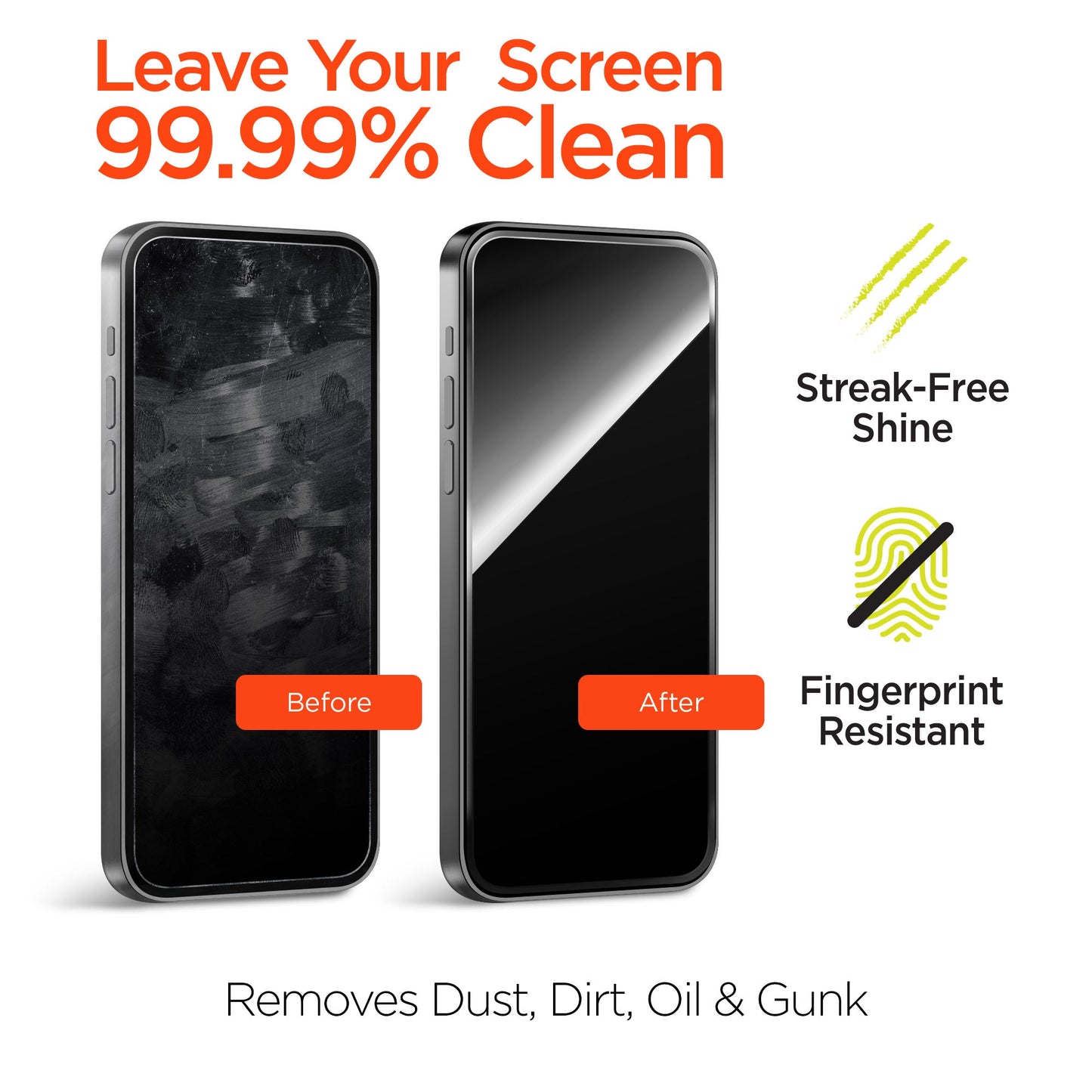ScreenWhiz 3 - in - 1 Screen Cleaning Kit 8PC Countertop POP - US Stores