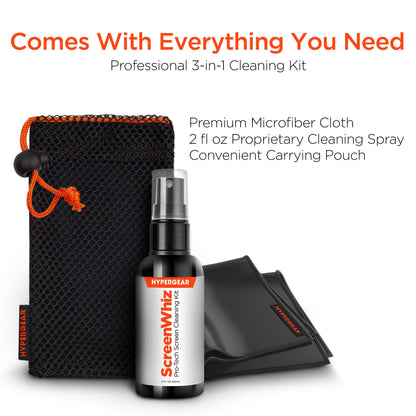 ScreenWhiz 3 - in - 1 Screen Cleaning Kit 8PC Countertop POP - US Stores
