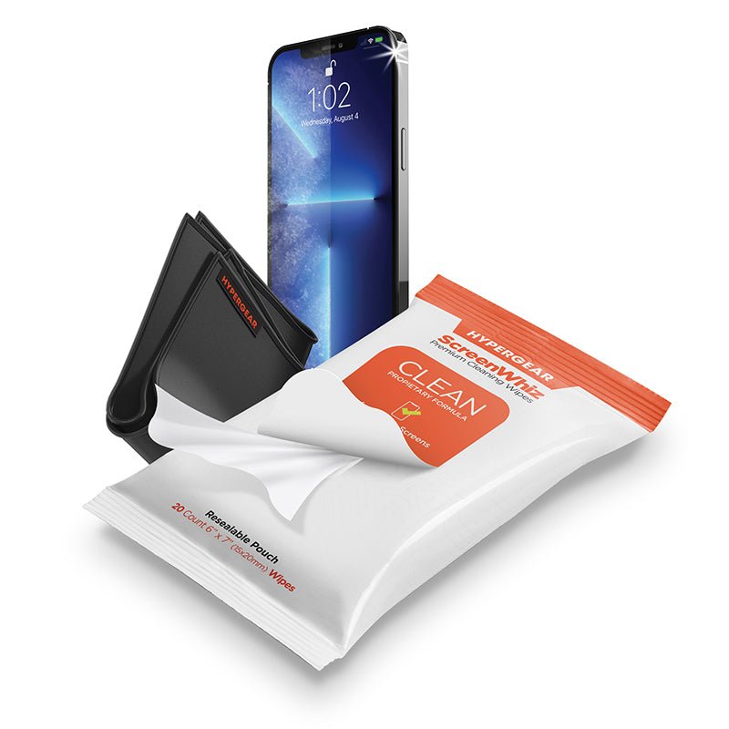 ScreenWhiz Screen Cleaning Wipes & Cloth Kit 8PC POP - US Stores