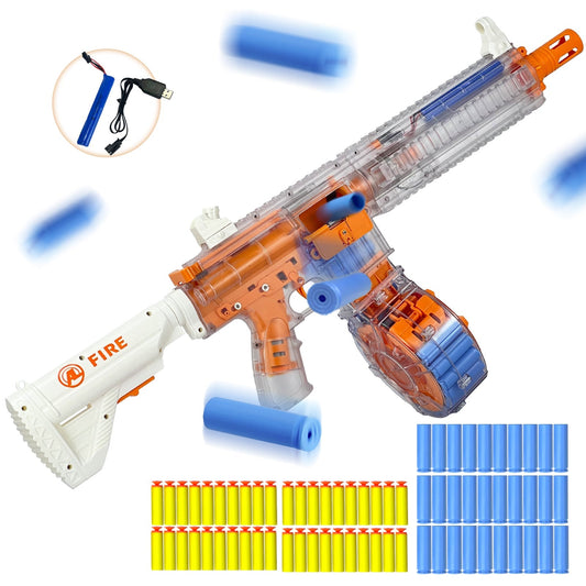 Semi-Automatic Toy Gun with Rechargeable Battery, 22-Round Magazine, and Shell Ejection Feature - US Stores