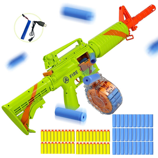 Semi-Automatic Toy Gun with Rechargeable Battery, 22-Round Magazine, Shell Ejection Feature, Quick Loader, and High-Speed Accuracy - US Stores