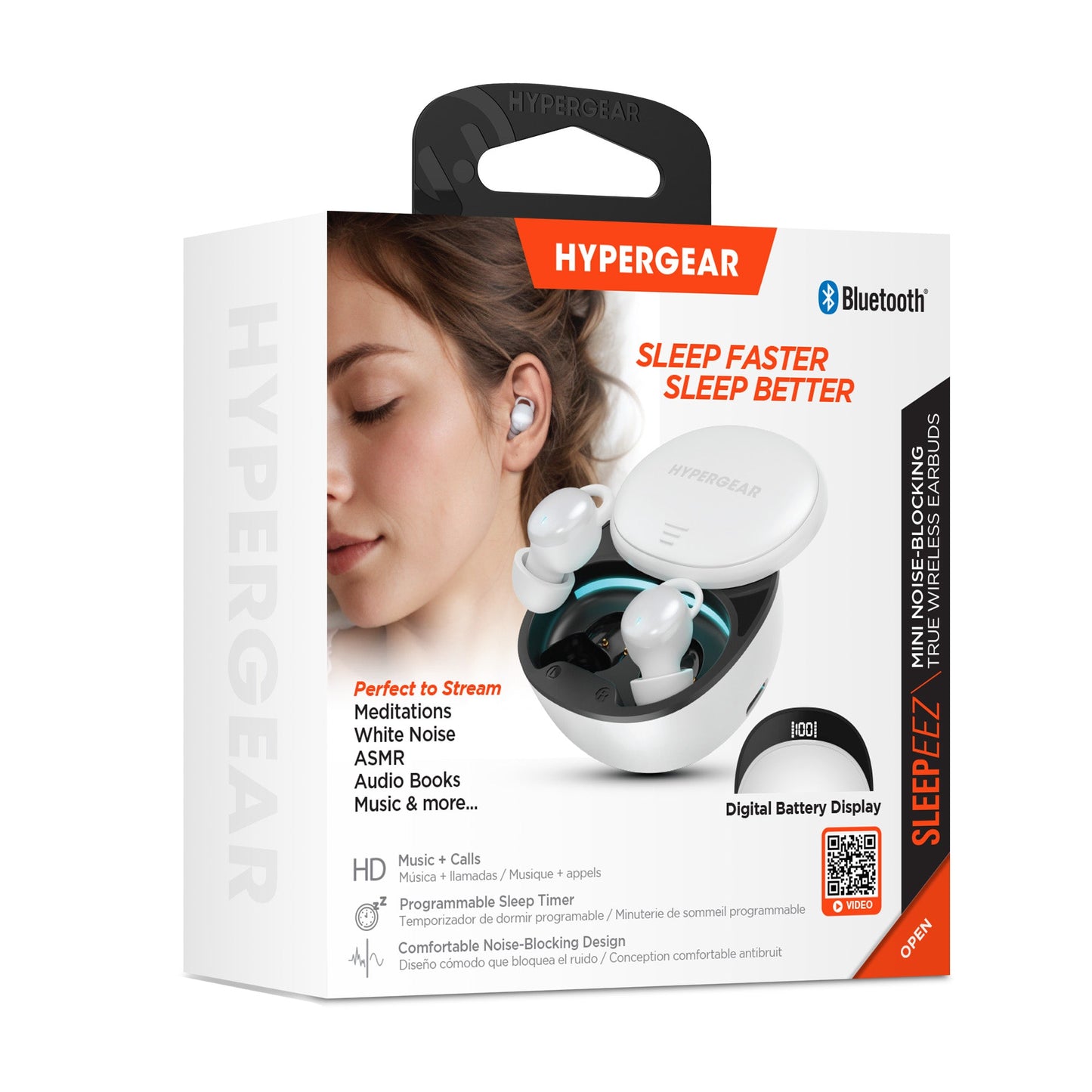 SleepEEZ Mini Noise-Blocking True Wireless Earbuds for Sleeping | White - US Stores
