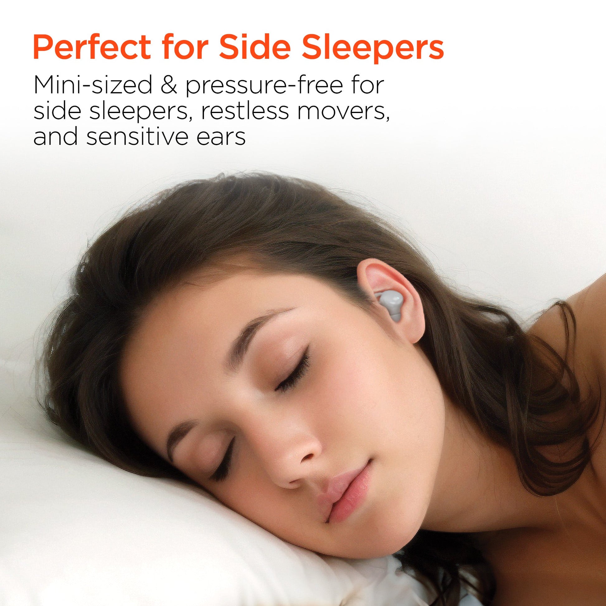 SleepEEZ Mini Noise-Blocking True Wireless Earbuds for Sleeping | White - US Stores