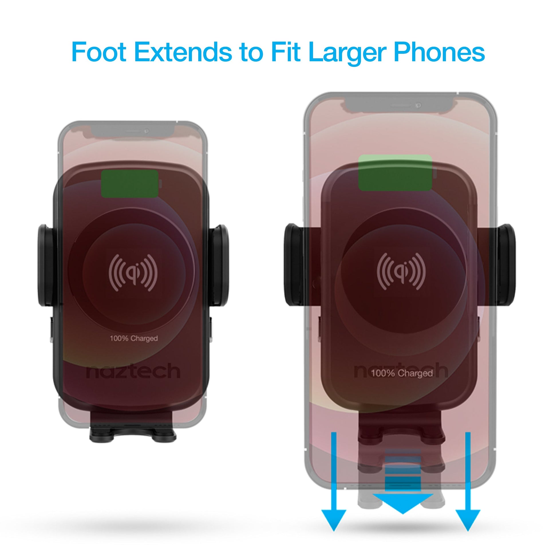 Smart Grip 15W Wireless Fast Charging Mount | Vent + Dashboard + Windshield | Black - US Stores