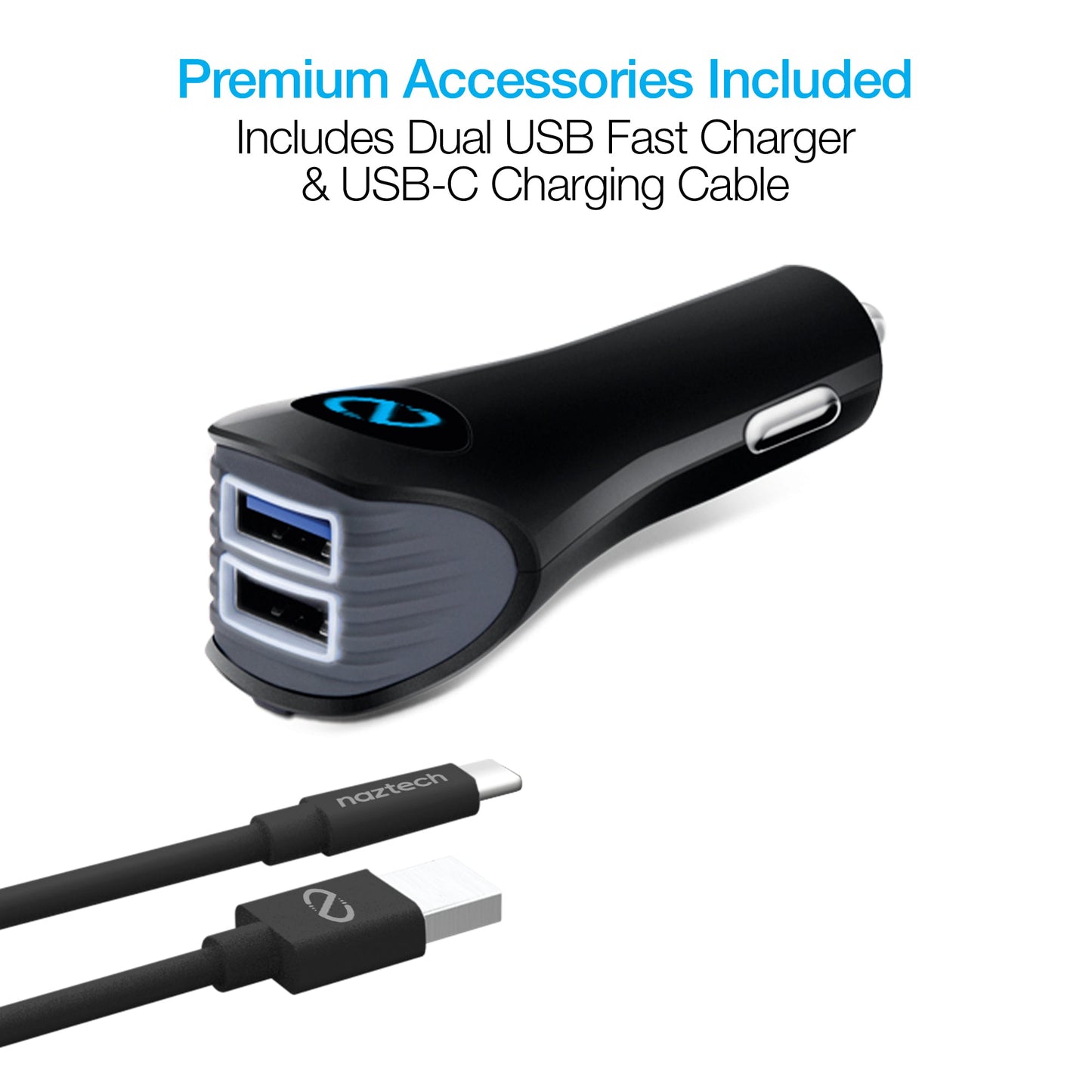 Smart Grip 15W Wireless Fast Charging Mount | Vent + Dashboard + Windshield | Black - US Stores