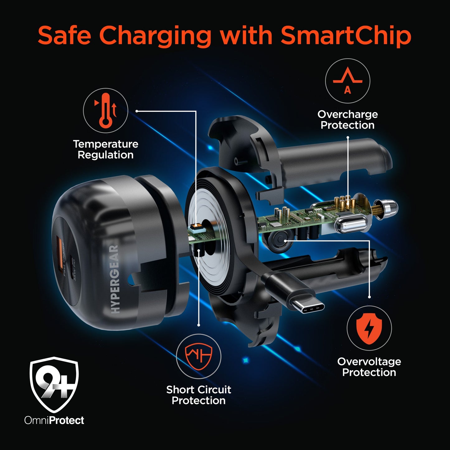 SpeedBoost 3-in-1 Fast Car Charger with Retractable 30W USB-C PD Cable - US Stores