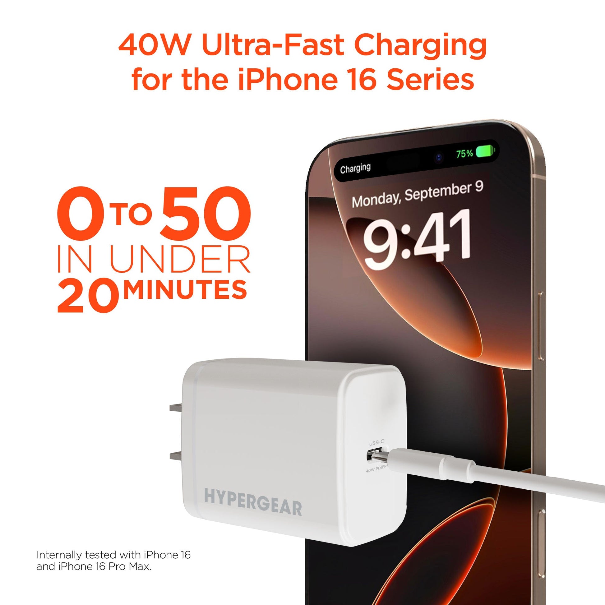 SpeedBoost 40W USB-C PD GaN Fast Wall Charger with PPS - US Stores