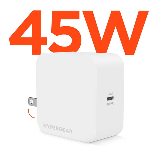 SpeedBoost 45W USB-C PD Laptop Wall Charger with PPS - US Stores