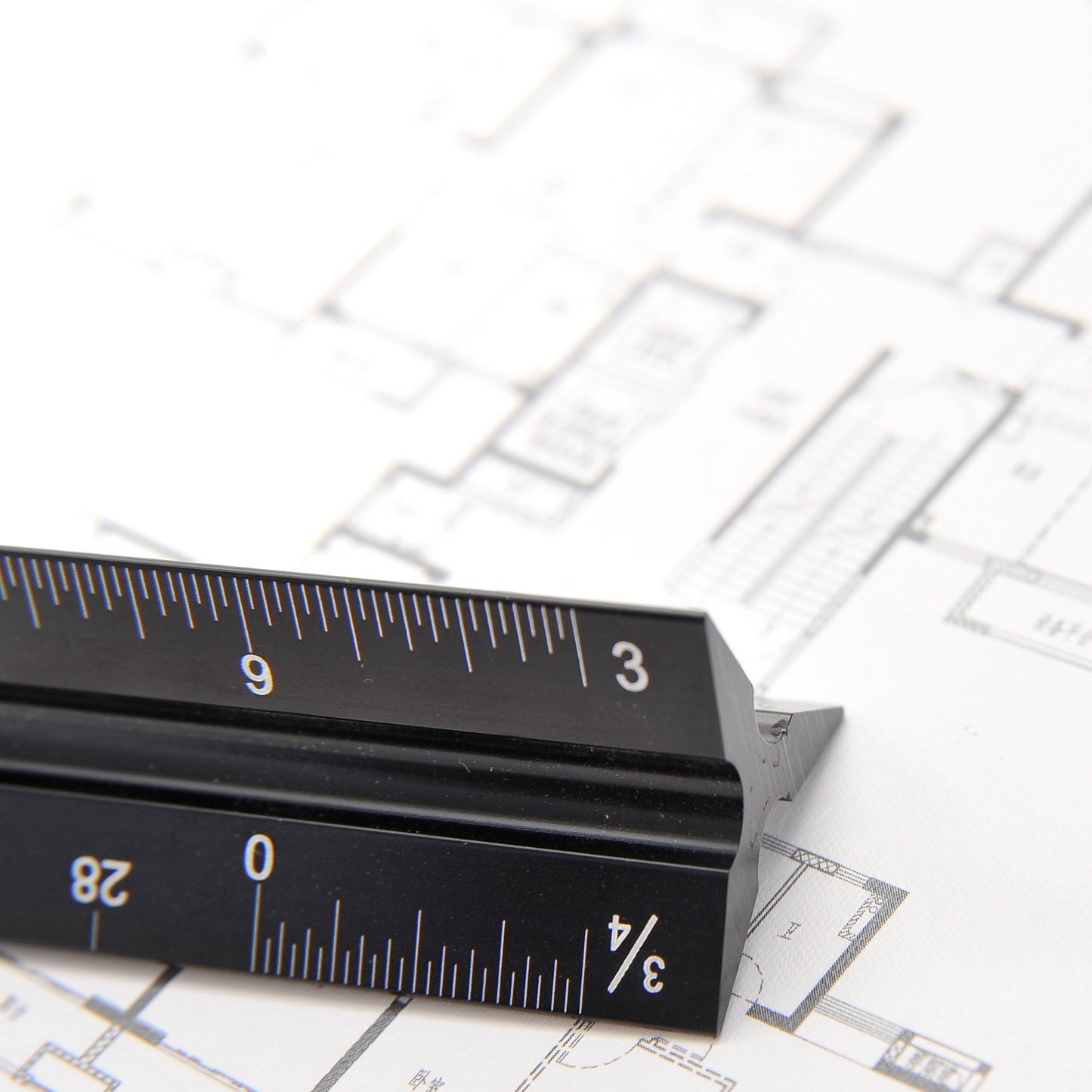 12" Aluminum Architect Scale Ruler