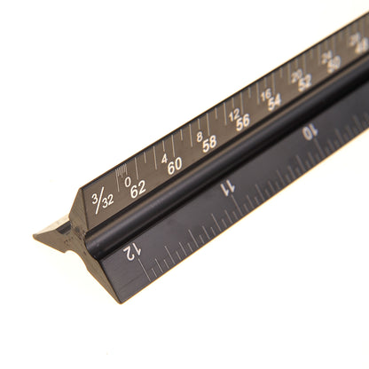 12" Aluminum Architect Scale Ruler