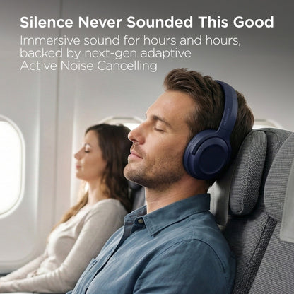 Stealth2 ANC Wireless Noise Cancelling Over-the-Ear Headphones | Blue - US Stores