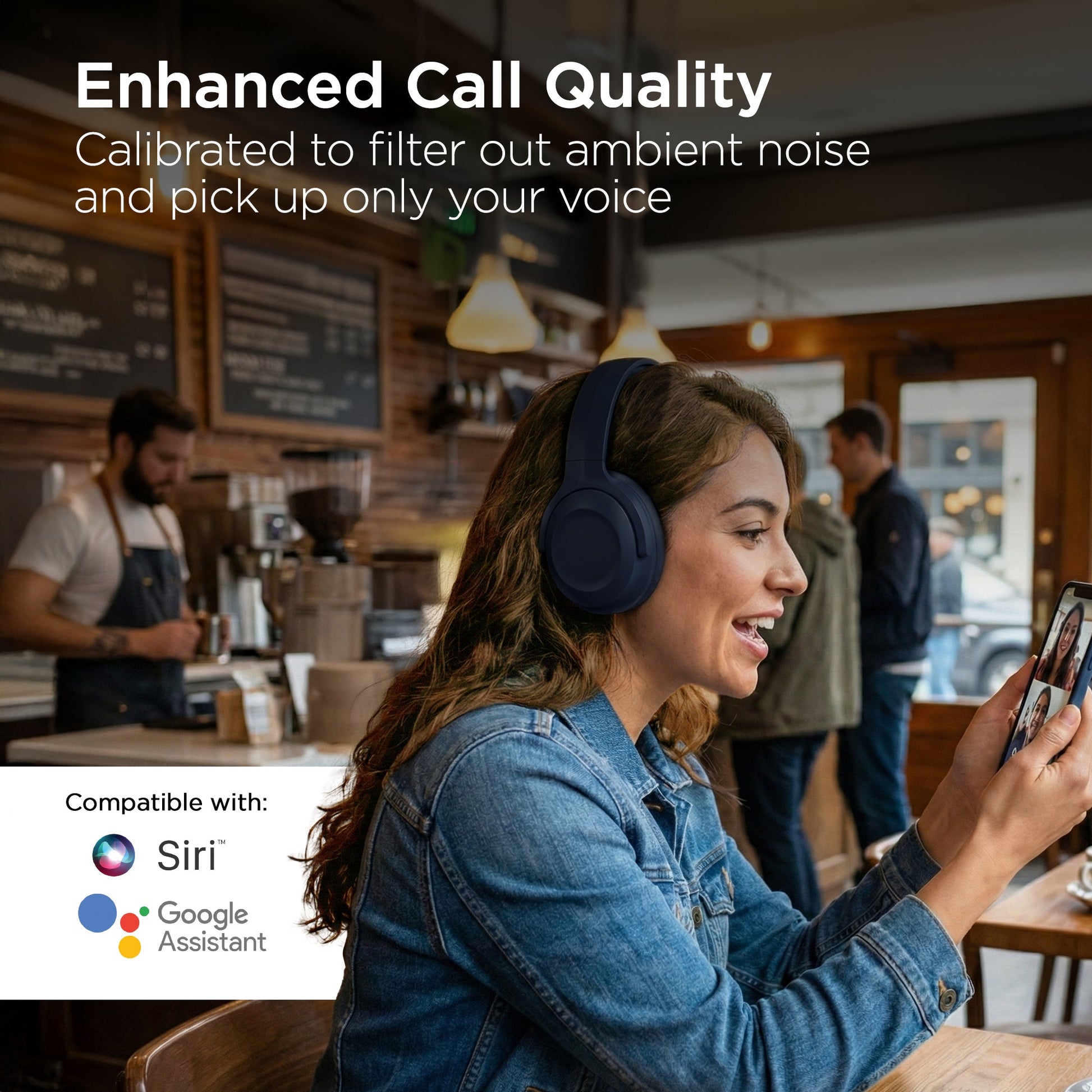 Stealth2 ANC Wireless Noise Cancelling Over-the-Ear Headphones | Blue - US Stores