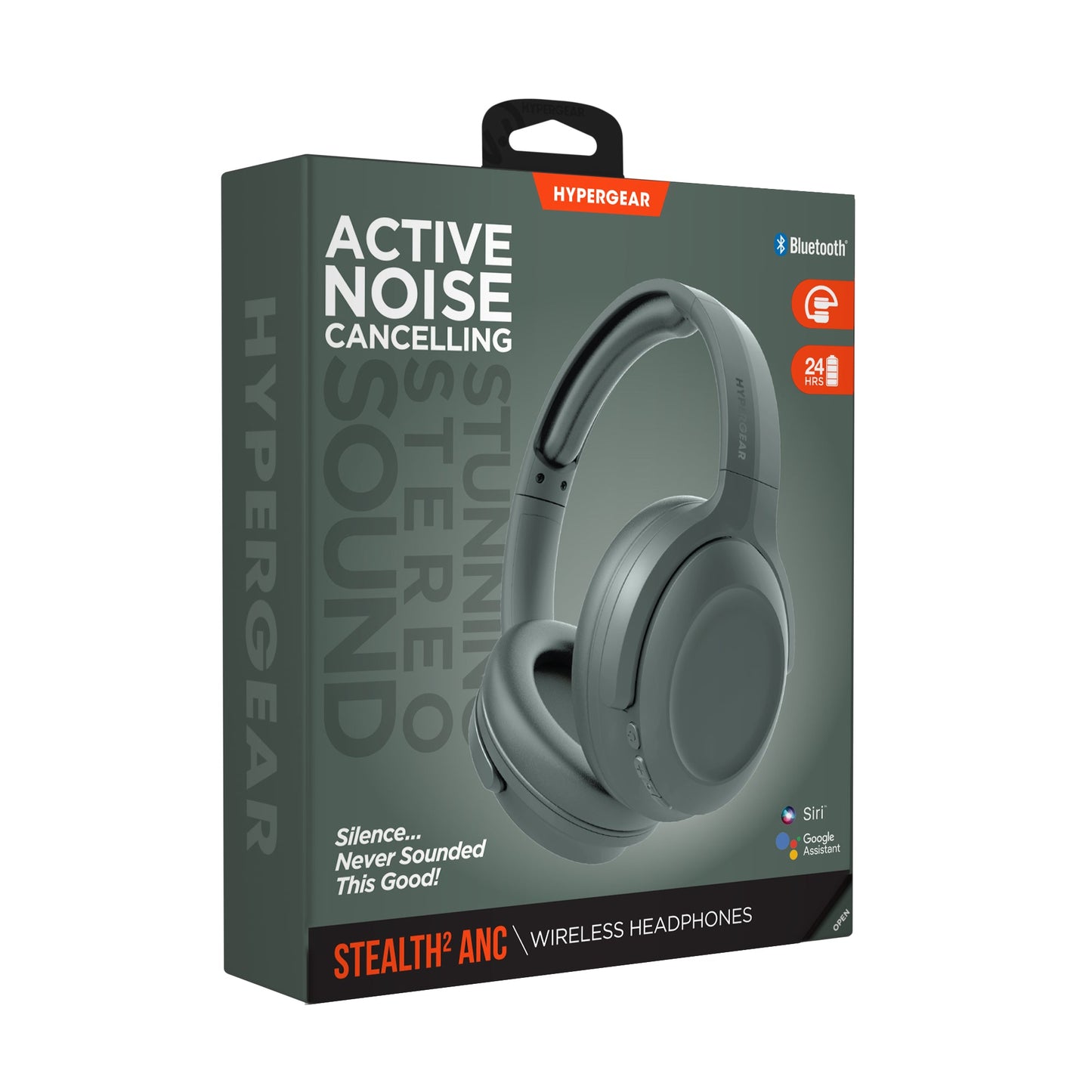 Stealth2 ANC Wireless Noise Cancelling Over-the-Ear Headphones | Green - US Stores