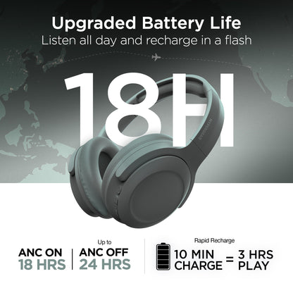 Stealth2 ANC Wireless Noise Cancelling Over-the-Ear Headphones | Green - US Stores