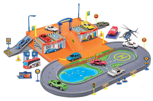 AZ Trading & Import Parking Garage Diecast Racing Playset