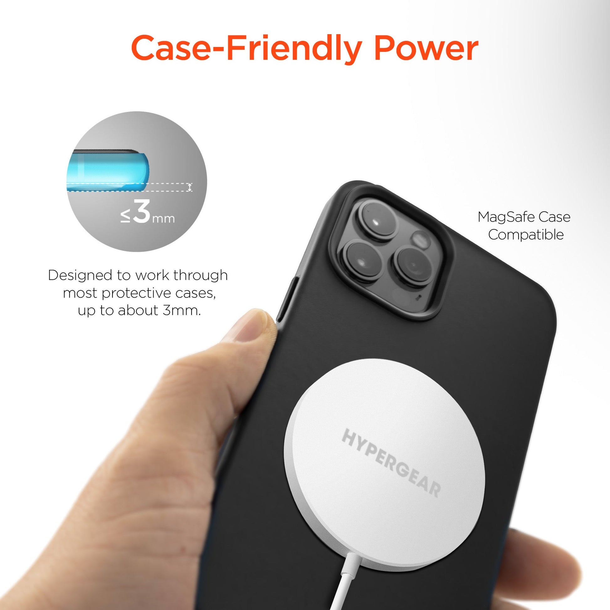 Universal 15W Magnetic Wireless Fast Charger | White - US Stores