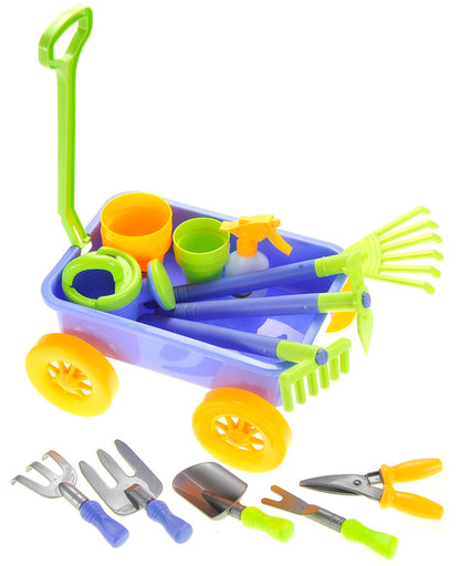 Garden Wagon & Tools Toy Set