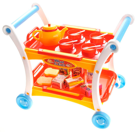 AZ Trading & Import Tea Time Trolley Cart Pretend Play Set