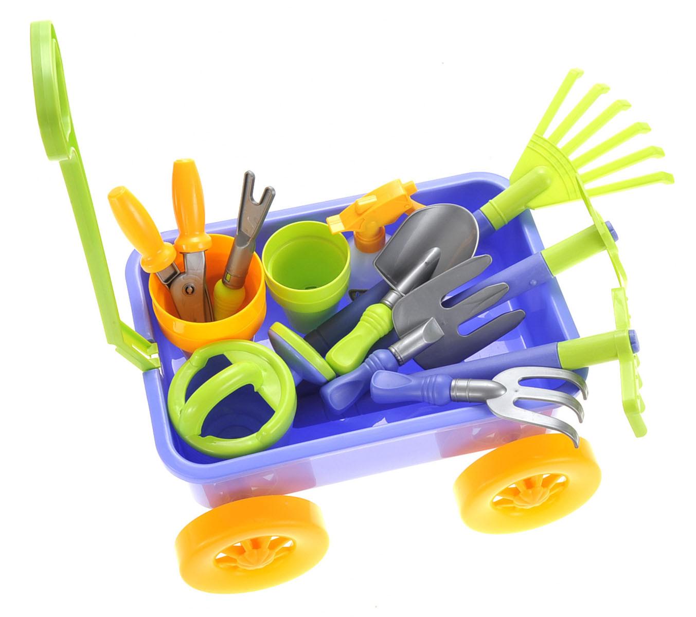 Garden Wagon & Tools Toy Set