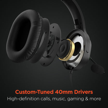 V150 Home/Office Stereo Headset | Black - US Stores