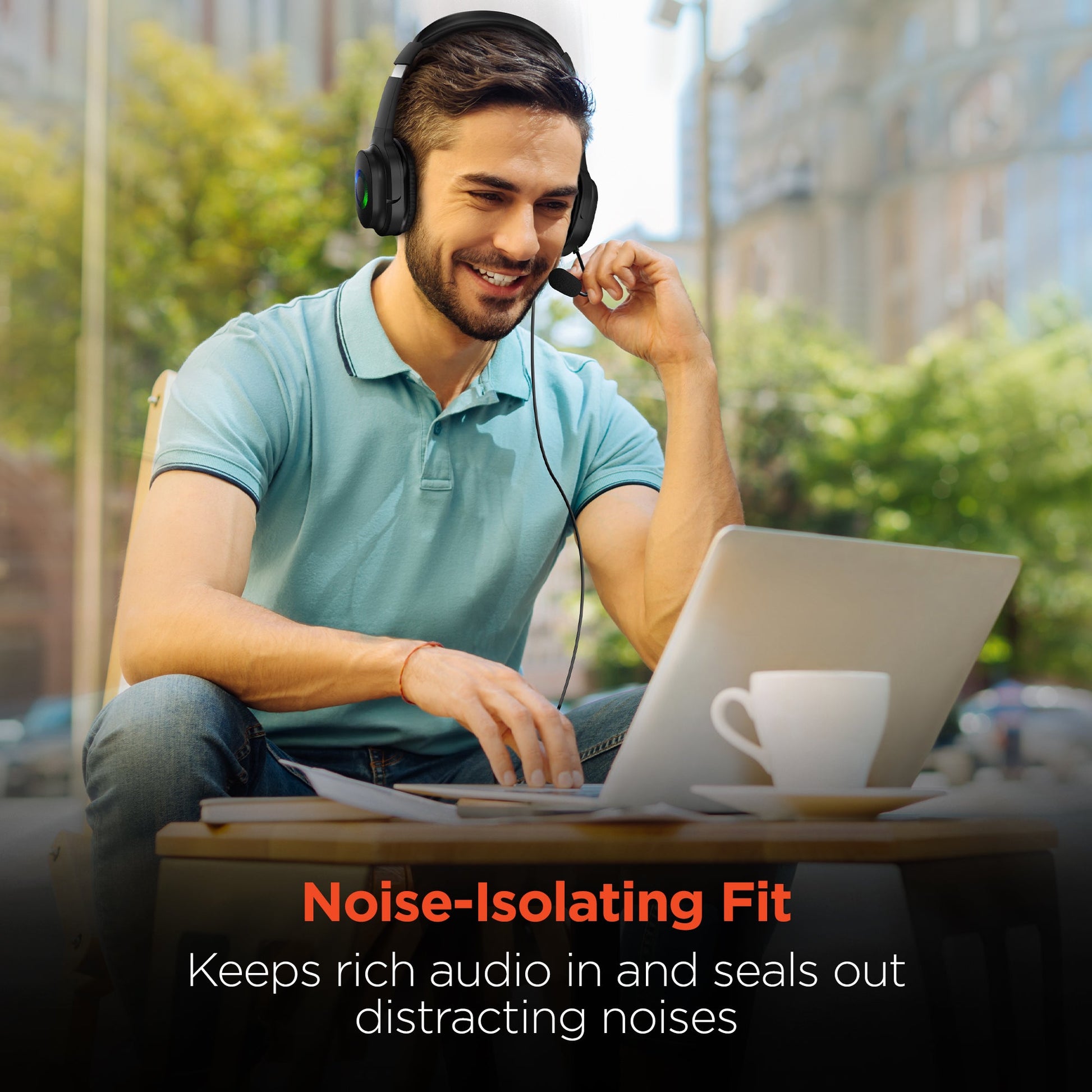 V150 Home/Office Stereo Headset | Black - US Stores