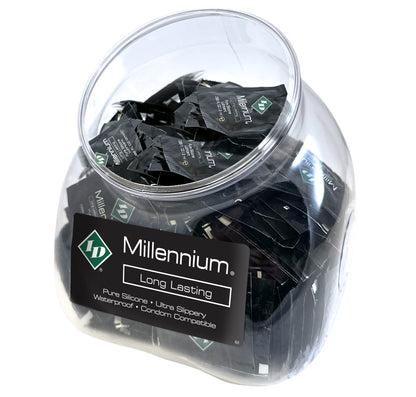 ID Millennium Silicone Lubricant 2 mL Foil Packets – Jar