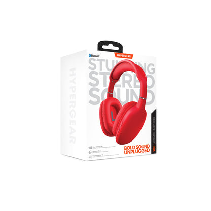 VIBE Wireless Over-the-Ear Headphones/ Red - US Stores
