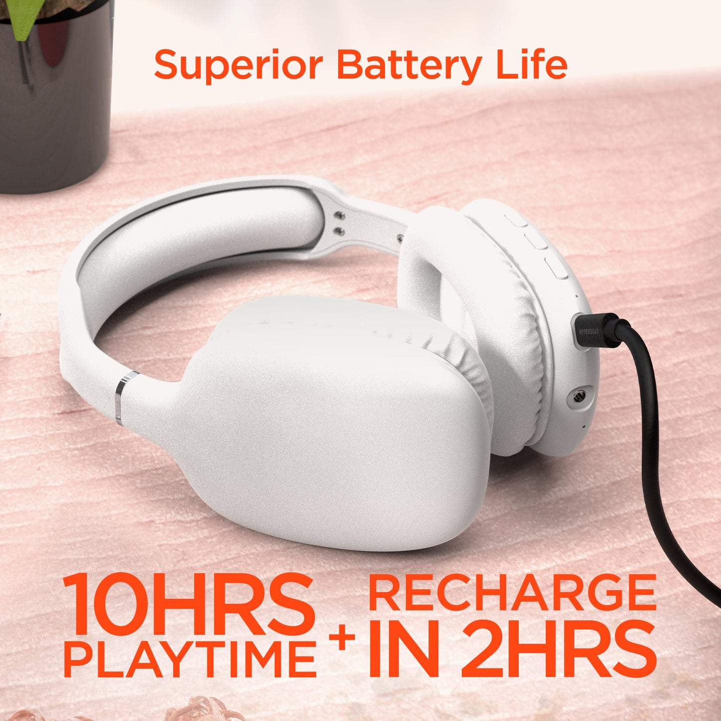 VIBE Wireless Over - the - Ear Headphones | White - US Stores